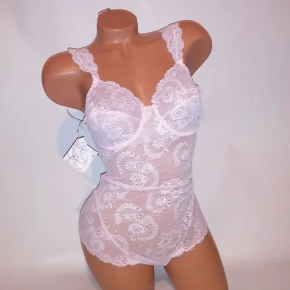 Malizia by La Perla Lingerie Bodysuit One Piece Teddy Size Light